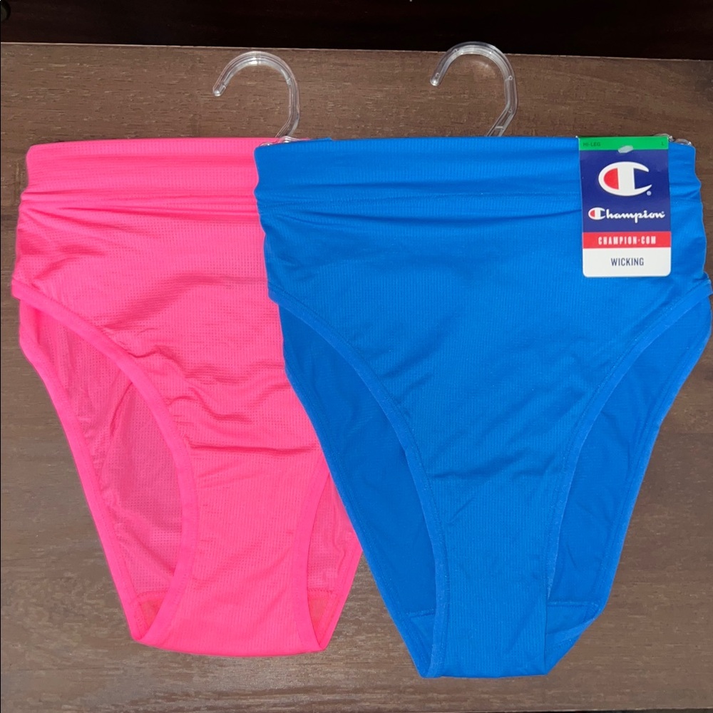 Champion Women’s Wicking High Leg - 2 pack, Size: Large
